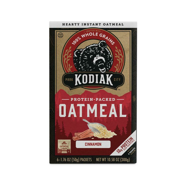 Hot Cereal & Pancake Mixes Kodiak Cakes Cinnamon Oatmeal Packets hero