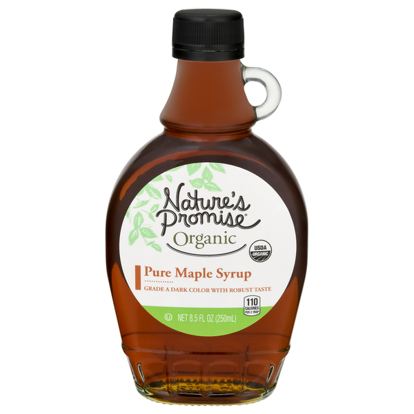 Honeys, Syrups & Nectars Nature's Promise Maple Syrup, Pure hero