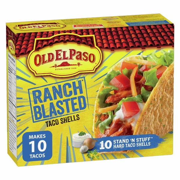 Latino Foods Old El Paso Gluten-Free Ranch Blasted Taco Shells hero