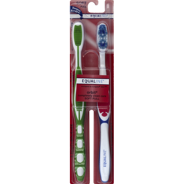 Beauty Equaline Toothbrushes, Orbit, Soft, Full hero