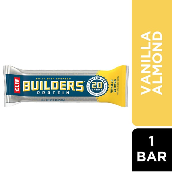 Energy & Granola Bars Builders Vanilla Almond Flavor Plant Based Protein Bar hero