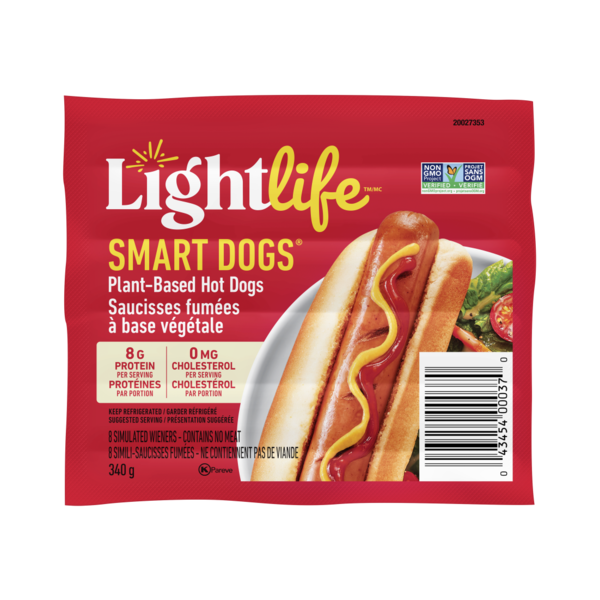 Frozen Meals Lightlife Smart Dogs Plant-Based Vegan Hot Dogs hero