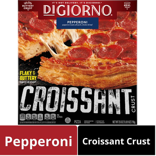 Frozen Pizza DiGiorno Frozen Pizza Croissant Crust Pepperoni hero