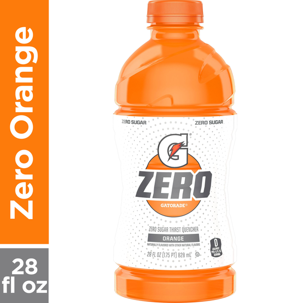 Water, Seltzer & Sparkling Water Gatorade Zero, Orange hero