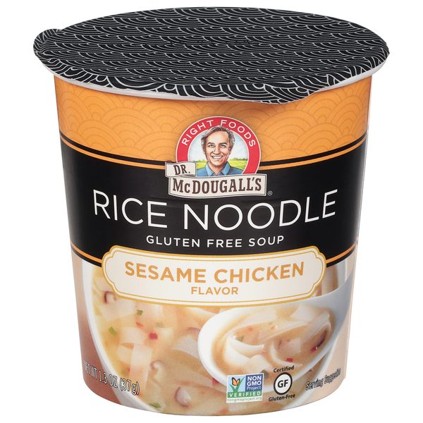 Soup, Broth & Bouillon Dr. McDougall's Rice Noodles, Sesame Chicken Flavor hero