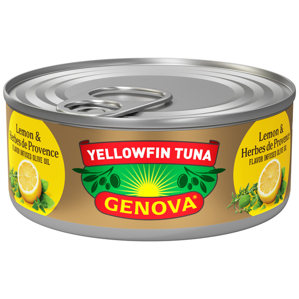 Canned Meat & Seafood Genova Tuna, Lemon & Herbes de Provence, Yellowfin, Wild Caught hero