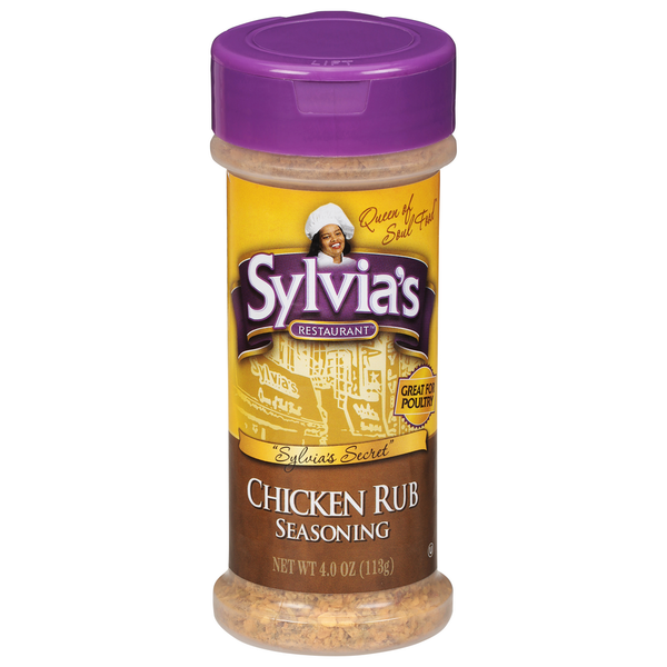 Spices & Seasonings Sylvia's Restaurant Seasoning, Chicken Rub hero