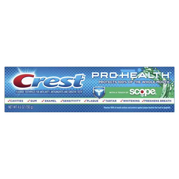 Oral Hygiene Crest Pro-Health Toothpaste Plus Scope hero