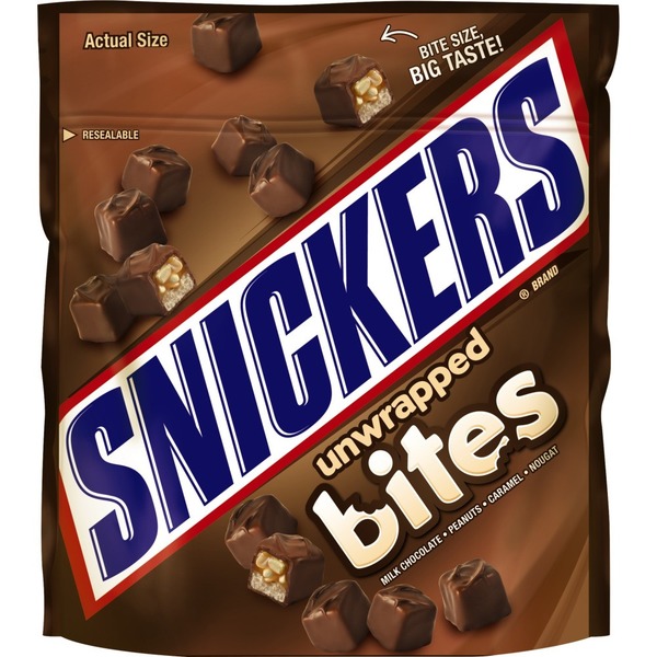 Candy & Chocolate SNICKERS Bites Size Chocolate Candy Bars Pouch hero