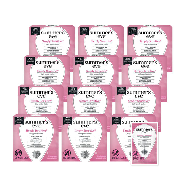 Feminine Care Summer's Eve Feminine Cleansing Wipes, Simply Sensitive hero