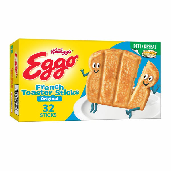 Bread & Dough Kellogg’s Eggo Frozen French Toast Sticks, Frozen Breakfast, Resealable, Original hero