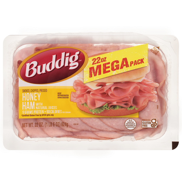 Cold Cuts Buddig Ham, Honey, Mega Pack hero