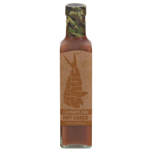 Condiments Hank Sauce Hot Sauce, Camouflage hero