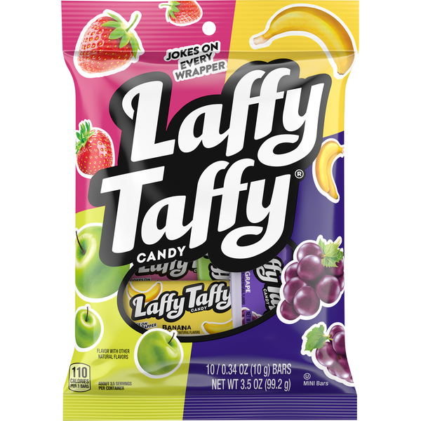 Candy & Chocolate Laffy Taffy Candy, Assorted, Mini Bars hero