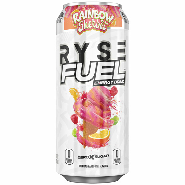 RYSE Rainbow Sherbet Energy Drink hero