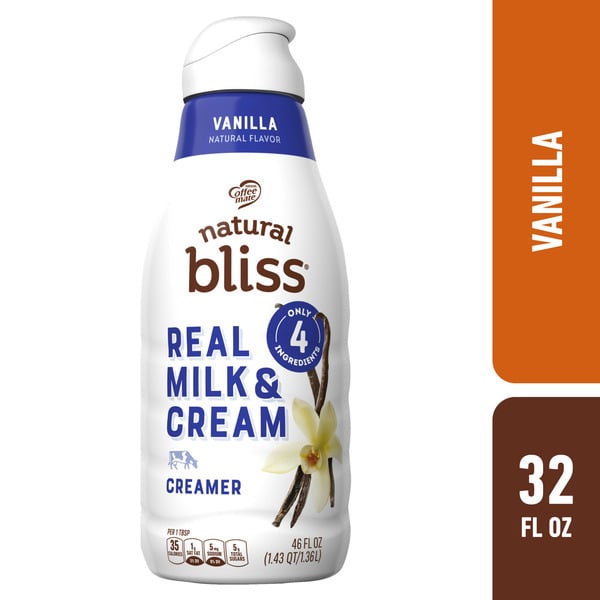 Cream Coffee mate Natural Bliss Vanilla All-Natural Coffee Creamer hero