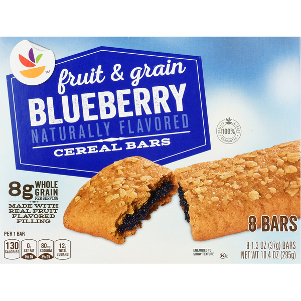 Energy & Granola Bars Store Brand Cereal Bars, Blueberry, Fruit & Grain hero