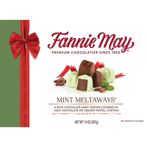 Floral Fannie May Candy, Mint Meltaways hero