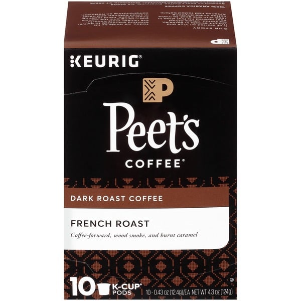 Coffee Peet's Coffee French Roast Dark Roast Coffee K-Cup Pods hero