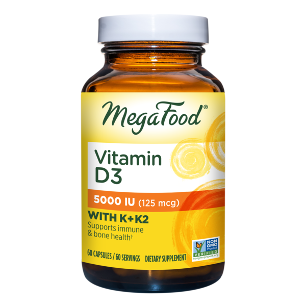 Vitamins & Supplements MegaFood Vitamin D3 5000 IU (125 mcg) plus K & K2 hero