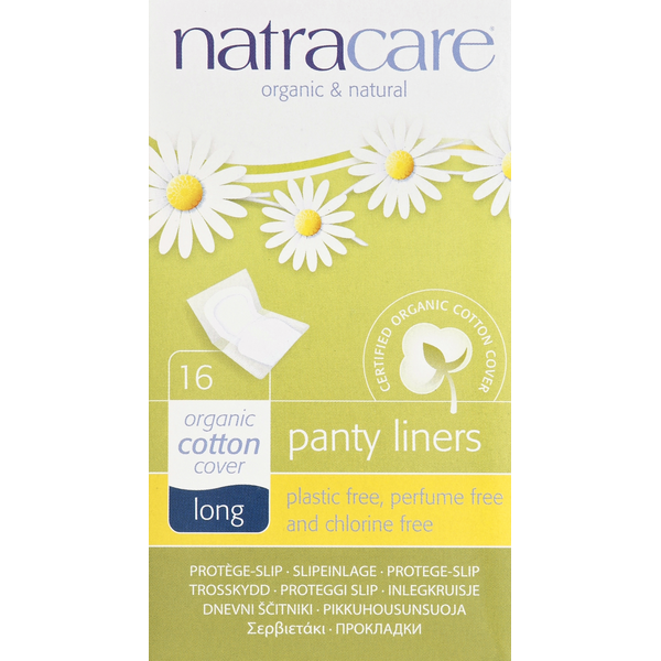 Feminine Care Natracare Panty Liners, Long hero