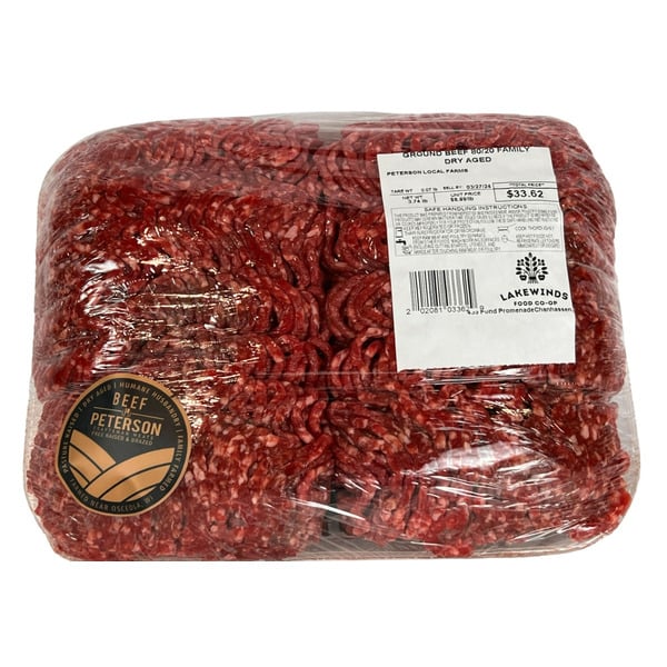 Packaged Meat Peterson Farms 80% Lean Ground Beef Family Pack hero