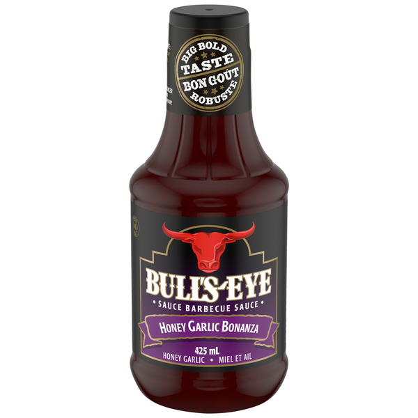 Canned Fruit & Applesauce Bull's-Eye Honey Garlic Bonanza BBQ Sauce hero