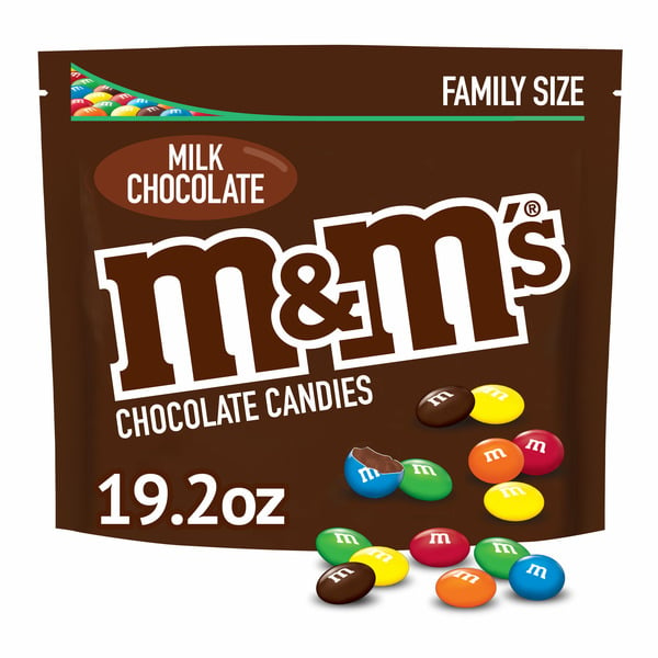 Candy & Chocolate M&M's Milk Chocolate Candy Family Size hero