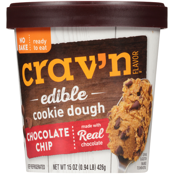 Doughs, Gelatins & Bake Mixes Crav'n Flavor Chocolate Chip Edible Cookie Dough hero