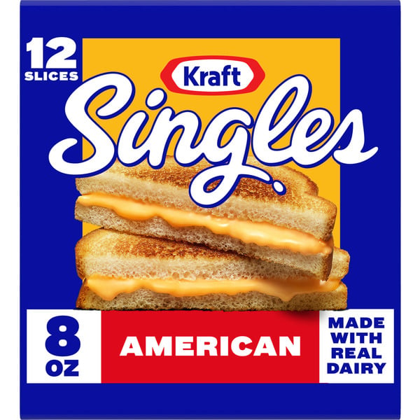 Packaged Cheese Kraft American Cheese Slices hero