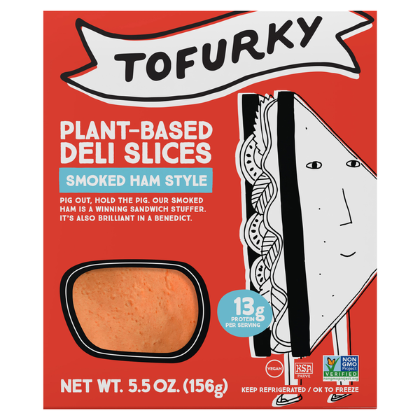 Tofu & Meat Alternatives Tofurky Deli Slices, Plant-Based, Smoked Ham Style hero