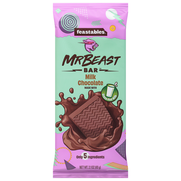 Feastables Mr Beast Bar, Milk Chocolate hero