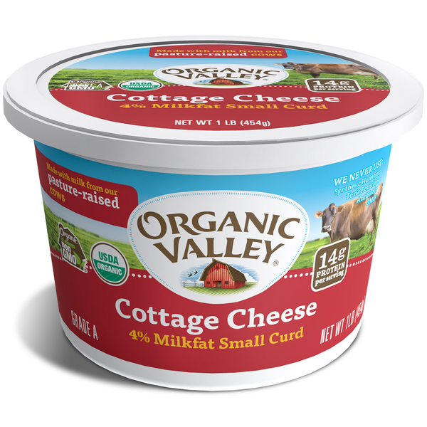 Other Creams & Cheeses Organic Valley Small Curd Organic Cottage Cheese hero