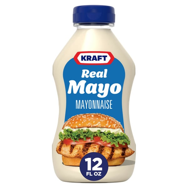 Condiments Kraft Real Mayo Creamy & Smooth Mayonnaise, Squeeze Bottle hero