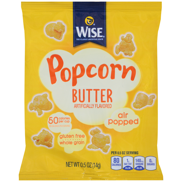 Popcorn & Jerky Wise Butter Air Popped Popcorn hero