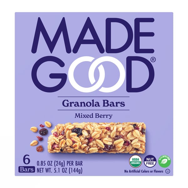 Granola MadeGood Mixed Berry Granola Bars hero