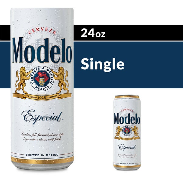 Imported Modelo Especial Mexican Lager Import Beer Can hero