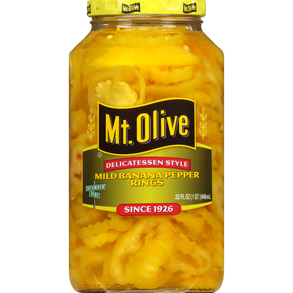 Pickled Goods & Olives Mt. Olive Pickles, Mild Banana Pepper Rings hero