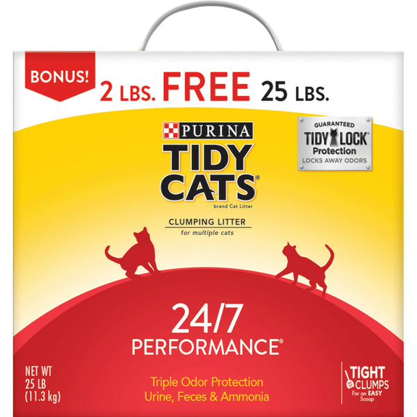 Cat Supplies Purina Tidy Cats Clumping Cat Litter, 24/7 Performance Multi Cat Litter hero