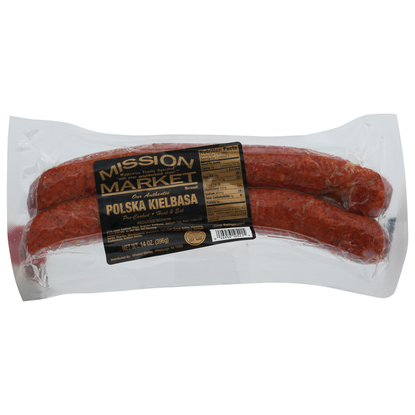 Hot Dogs, Bacon & Sausage Mission Market Polska Kielbasa, Reduced Sodium hero