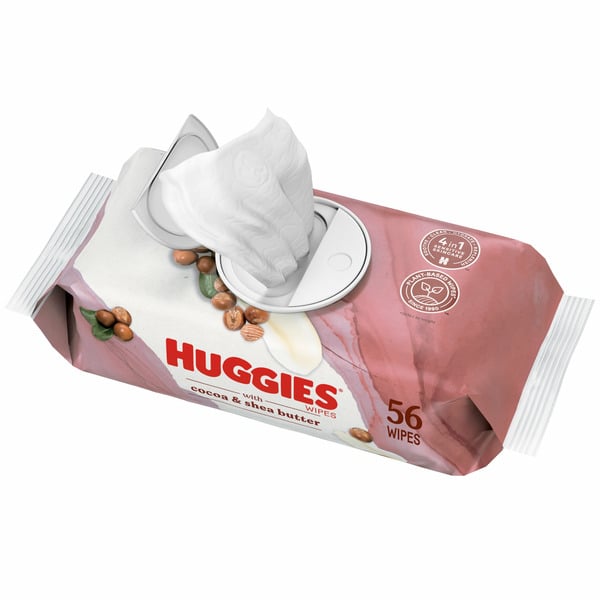 Huggies Wipes with Cocoa & Shea Butter, Scented hero