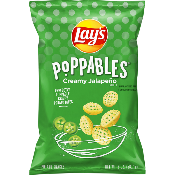 Chips & Pretzels Lay's Potato Snacks, Creamy Jalapeno hero