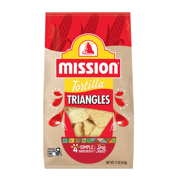 Chips & Pretzels Mission Triangle Tortilla Chips hero