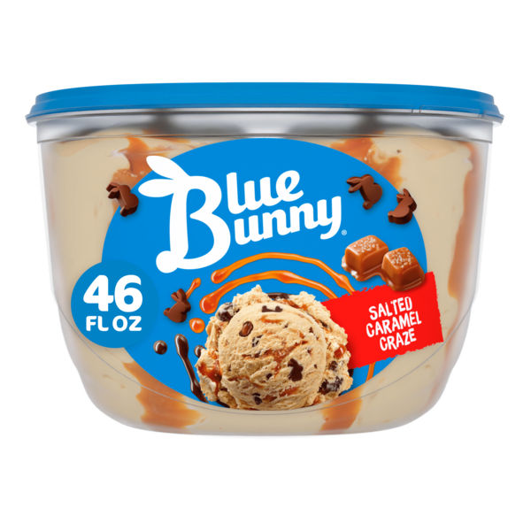 Ice Cream & Ice Blue Bunny Salted Caramel Craze Frozen Dessert hero