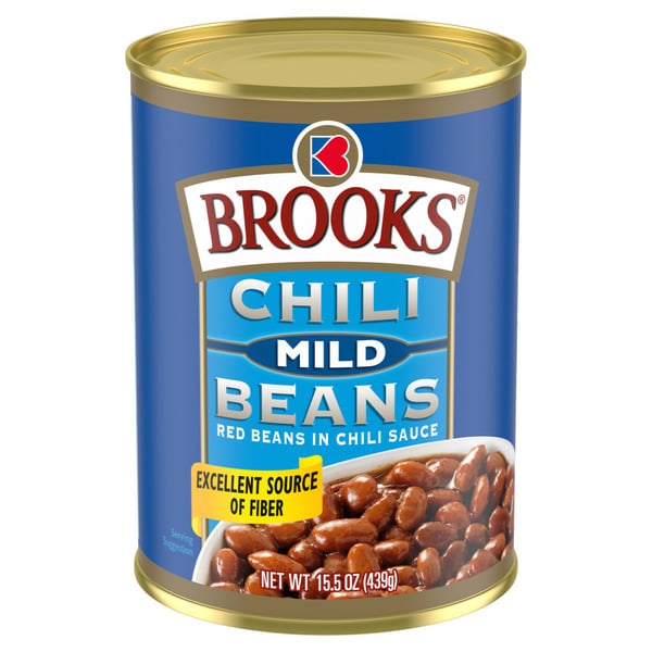 Canned Meals & Beans Brooks Mild Chili Beans, Canned Red Beans hero