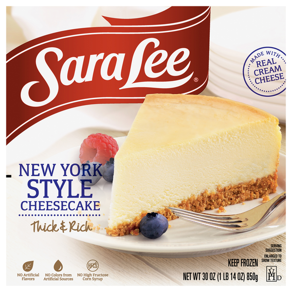 Frozen Dessert Sara Lee Cheesecake, New York Style hero