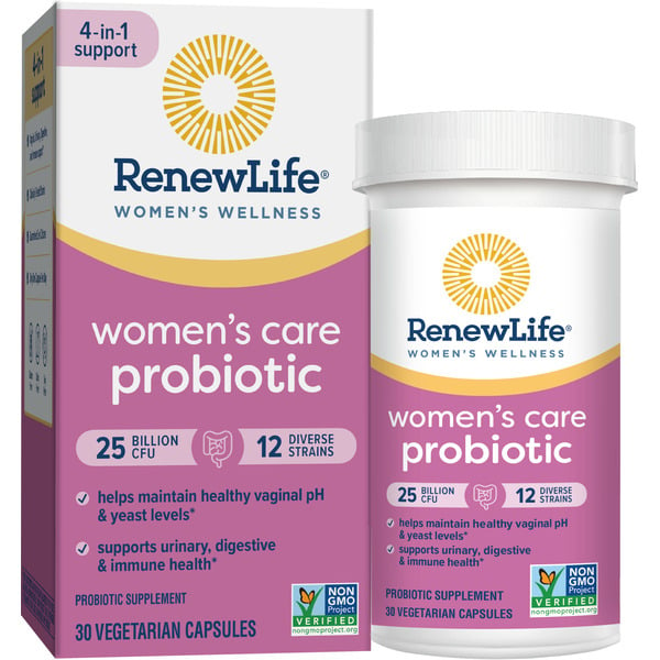 Vitamins & Supplements Renew Life Probiotic, Women's Care, Vegetarian Capsules hero