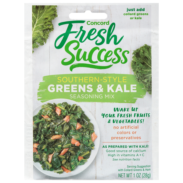 Spices & Seasonings Concord Foods Seasoning Mix, Southern-Style, Greens & Kale hero