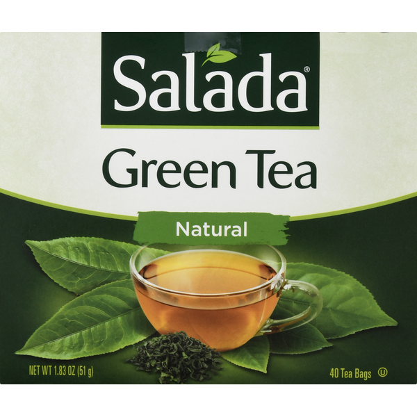 Tea Bags and Mixes Salada Green Tea, Natural, Tea Bags hero