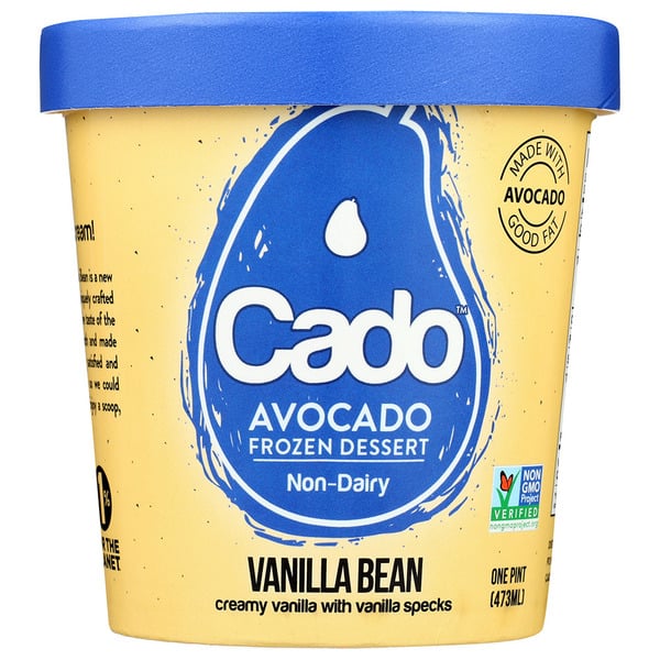 Ice Cream & Ice Cado Avocado  Avocado Based, Dairy Free Ice Cream, Vanilla Bean hero